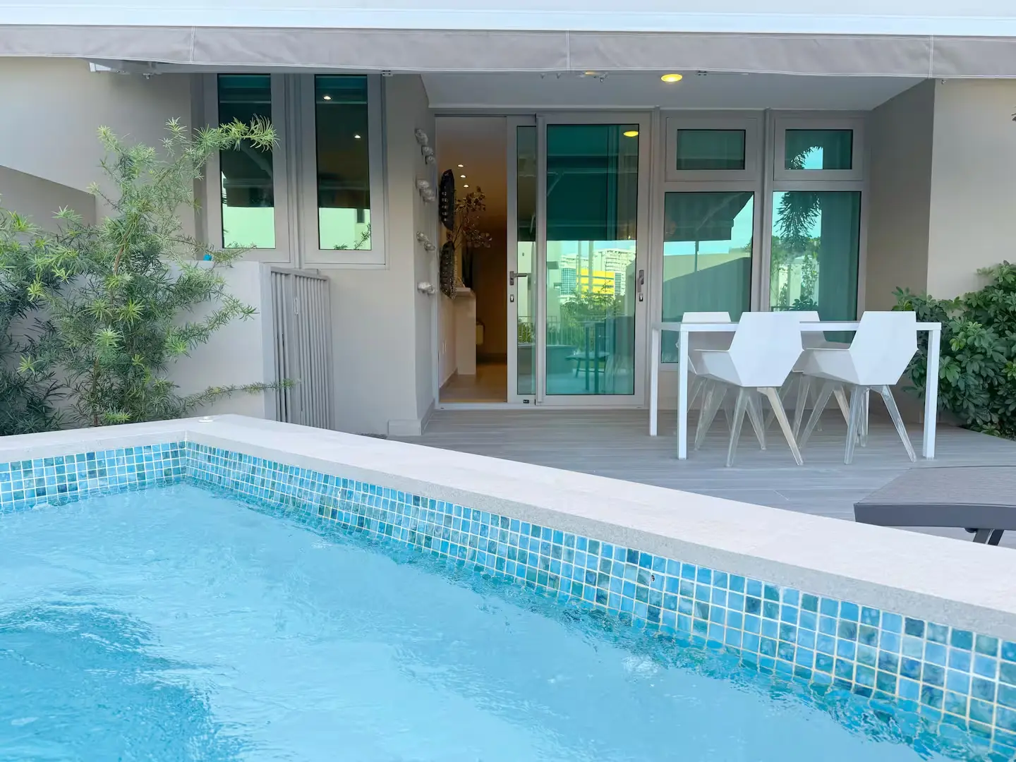 Cozy bedroom retreat with plush bedding for restful nights.